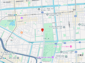 江東区平野、マンションの地図画像です