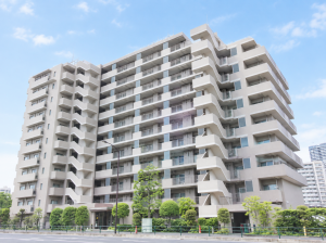 江東区塩浜、マンションの外観画像です