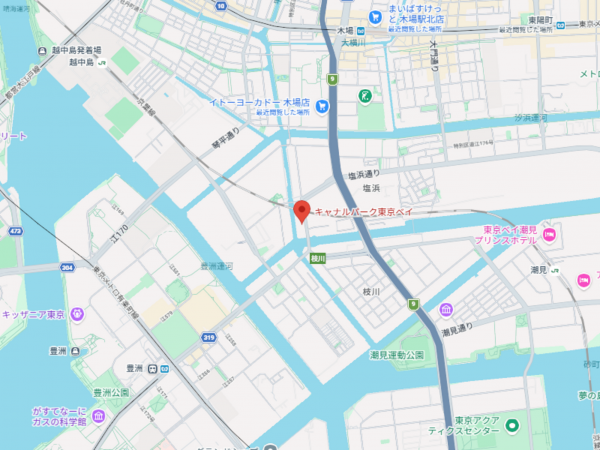 江東区塩浜、マンションの地図画像です