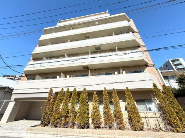 江東区亀戸、マンションの外観画像です