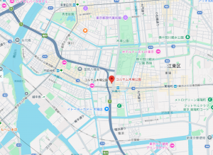 江東区木場、マンションの地図画像です