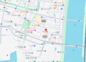江東区東砂、マンションの地図画像です