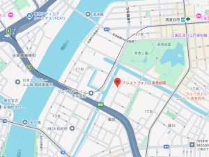江東区福住、マンションの地図画像です