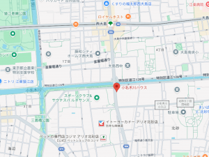 江東区北砂、マンションの地図画像です
