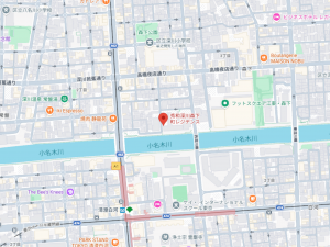 江東区高橋、マンションの地図画像です