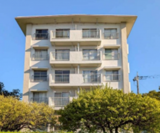 春日部市大枝、中古マンションの外観画像です