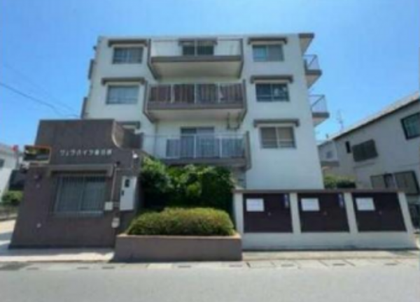 春日部市備後東、中古マンションの外観画像です