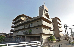 春日部市梅田、中古マンションの外観画像です
