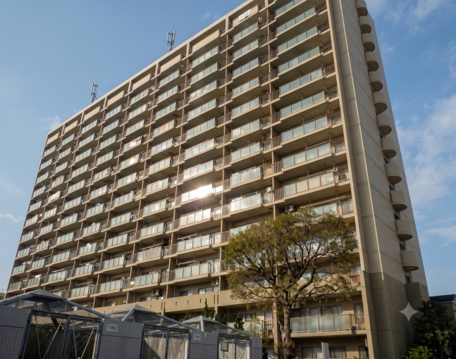 豊橋市牟呂町、中古マンションの外観画像です
