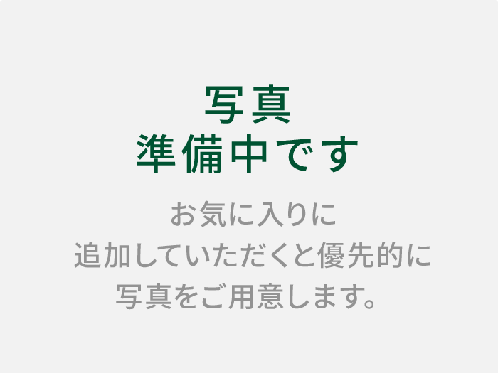 写真準備中です　お気に入りに追加していただくと優先的に写真をご用意します。