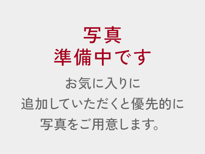写真準備中です お気に入りに追加していただくと優先的に写真をご用意します。