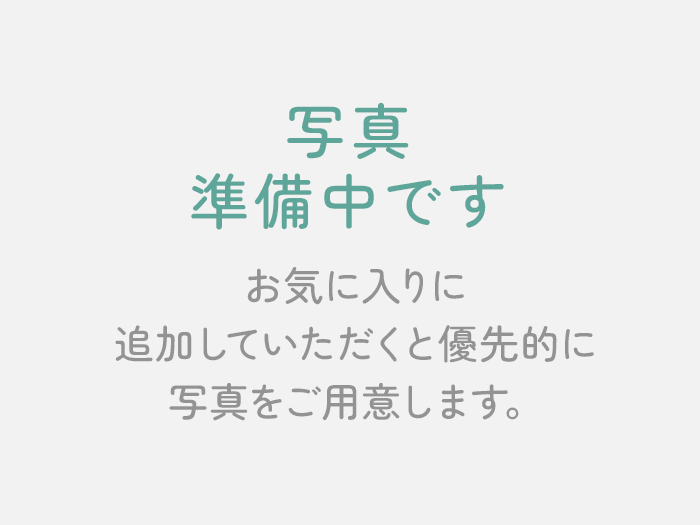 写真準備中です お気に入りに追加していただくと優先的に写真をご用意します。