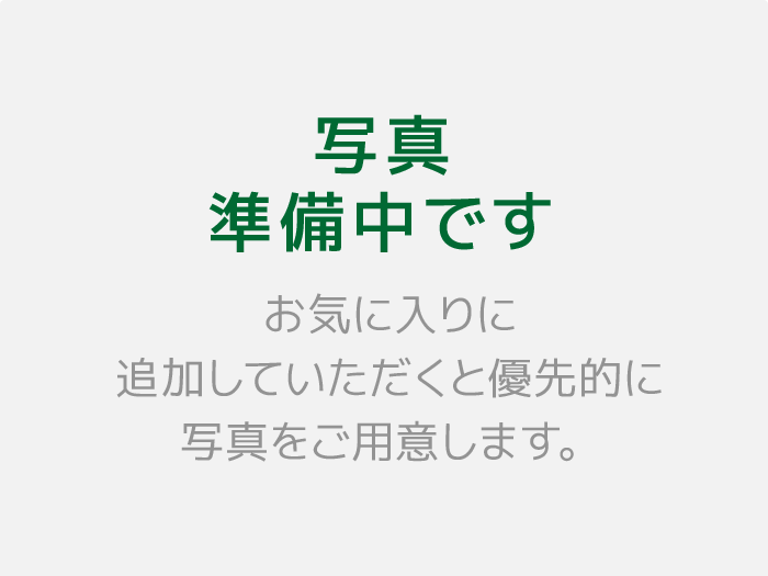 写真準備中です お気に入りに追加していただくと優先的に写真をご用意します。
