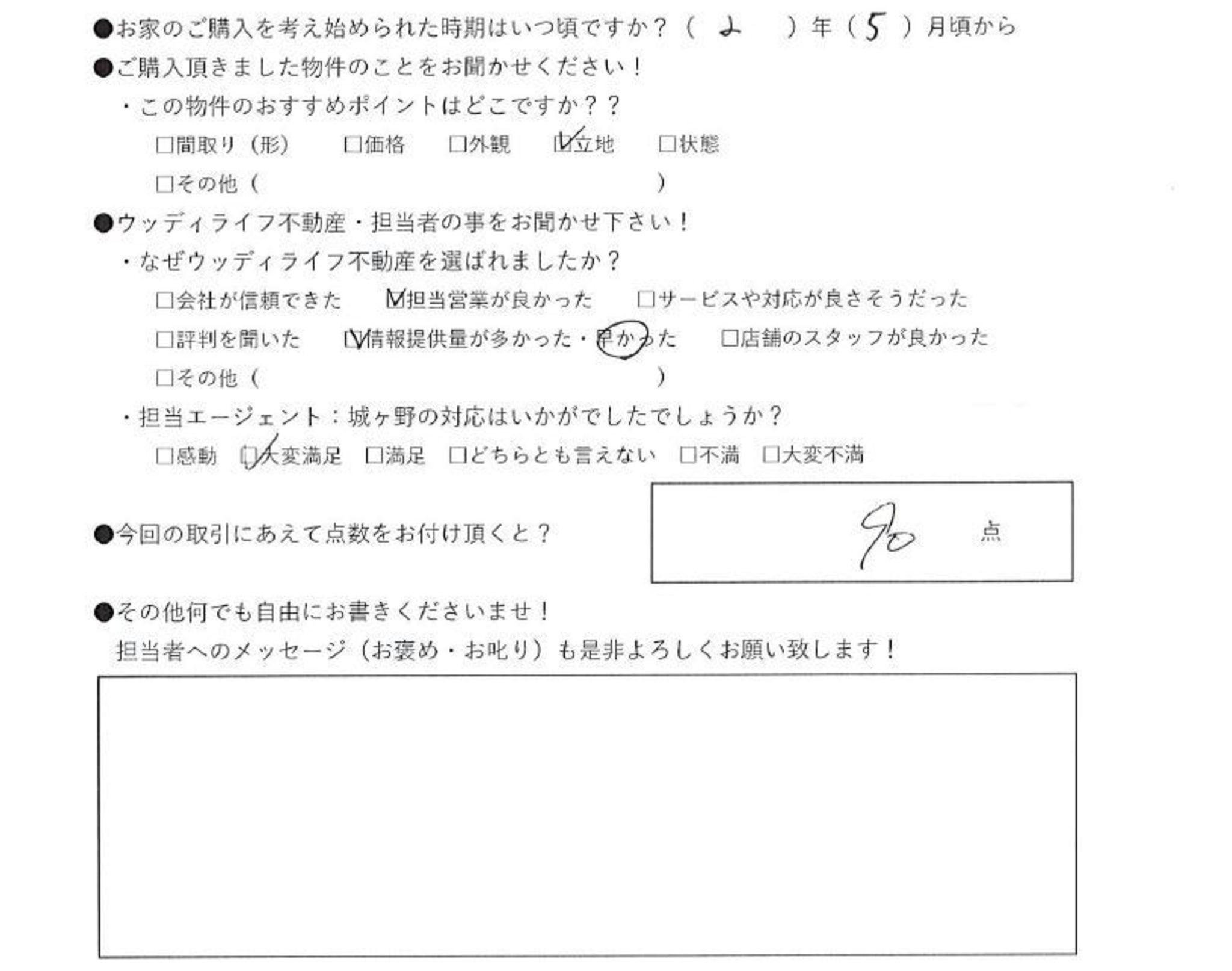 お客様の声詳細 岐阜市の不動産情報 土地 中古住宅 マンション ならウッディライフ不動産